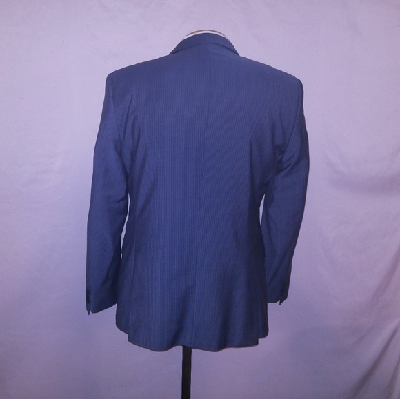 Hugo Boss Blue/Gray Pinstripe Suit 40 Regular - Picture 3 of 6
